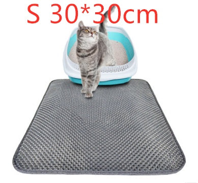 Double-Layer Cat Litter Mat – Waterproof, Easy Clean Trapping Pad for Mess-Free Floors