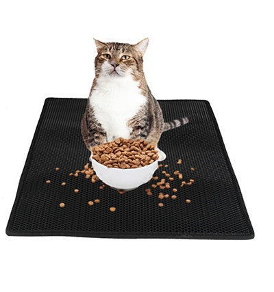 Double-Layer Cat Litter Mat – Waterproof, Easy Clean Trapping Pad for Mess-Free Floors