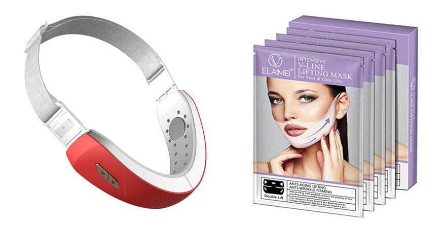 Facial Lifting & Neck Firming Device – Red Light Beauty Massager