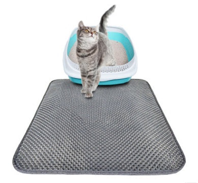 Double-Layer Cat Litter Mat – Waterproof, Easy Clean Trapping Pad for Mess-Free Floors