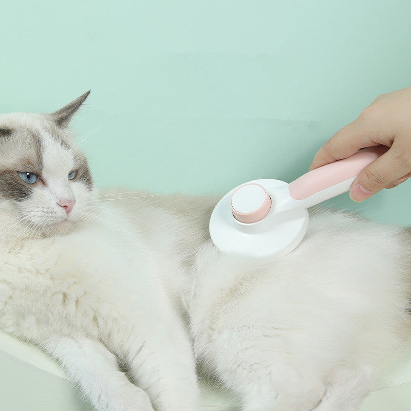 Self-Cleaning Pet Grooming Brush – Gentle Hair Remover for Dogs & Cats
