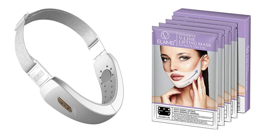 Facial Lifting & Neck Firming Device – Red Light Beauty Massager