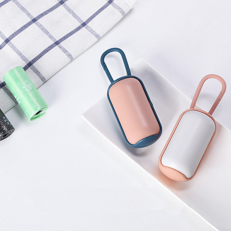 Portable Dog Waste Bag Dispenser – Stylish Leak-Proof Poop Bag Holder with Clip