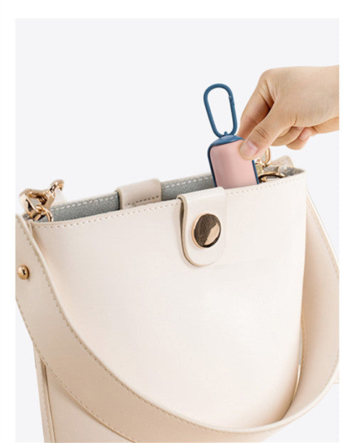 Portable Dog Waste Bag Dispenser – Stylish Leak-Proof Poop Bag Holder with Clip