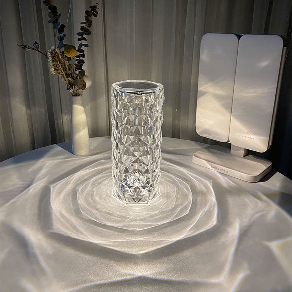 Lámpara de mesa Nordic Crystal – Elegante lámpara de mesa con atenuación táctil