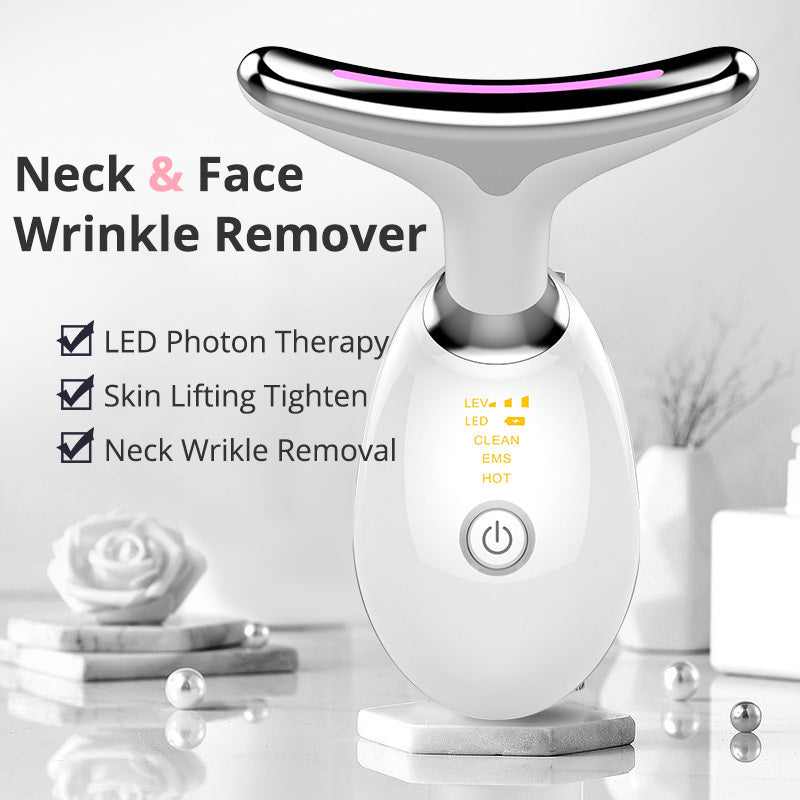 LED Neck & Face Wrinkle Remover – Skin Tightening & Lifting V-Shaped Beauty Device